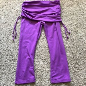 Prana | purple yoga capris